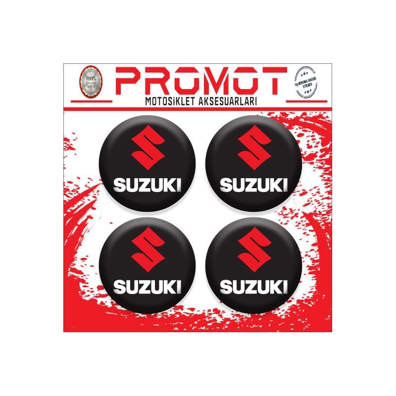 SUZUKI UYUMLU DAMLA STİCKER (4cm-4 Adet)