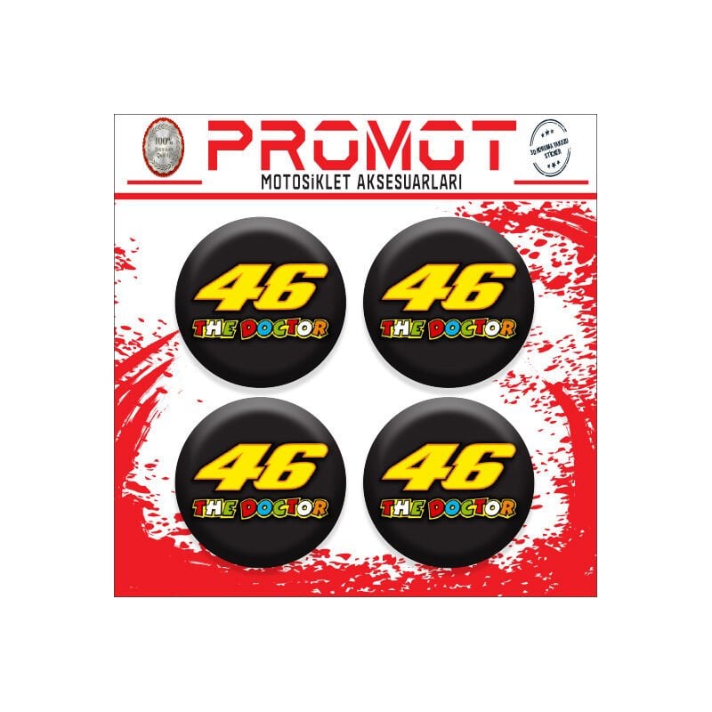 THE DOCTOR 46 DAMLA STİCKER (4cm-4 Adet)