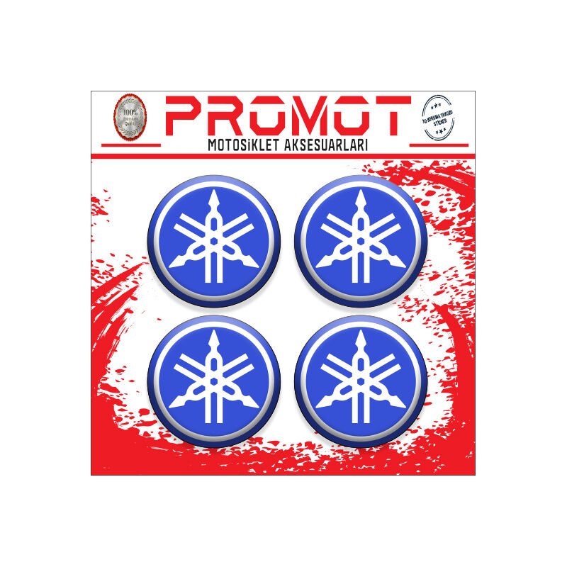 YAMAHA UYUMLU DAMLA STİCKER (4cm-4 Adet)