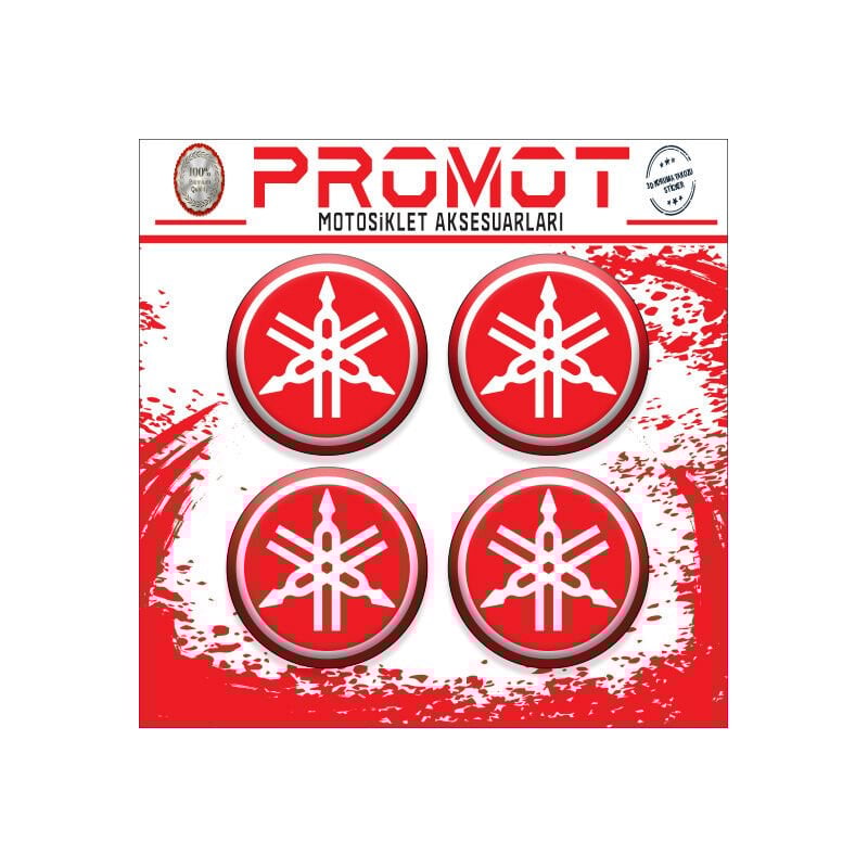 YAMAHA UYUMLU DAMLA STİCKER (4cm-4 Adet)