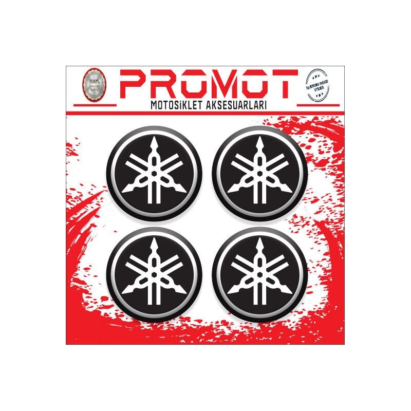 YAMAHA UYUMLU DAMLA STİCKER (4cm-4 Adet)