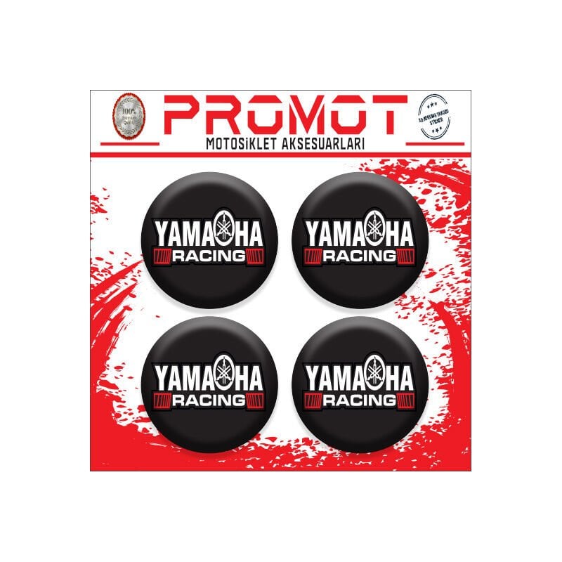 YAMAHA UYUMLU DAMLA STİCKER (4cm-4 Adet)