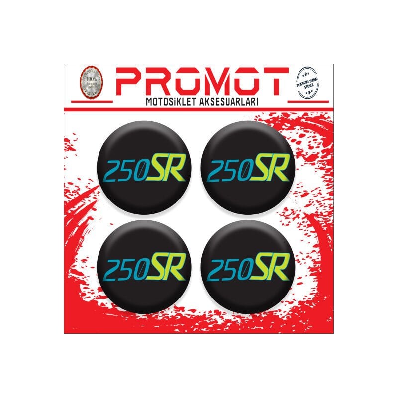 250SR UYUMLU DAMLA STİCKER (4cm-4 Adet)