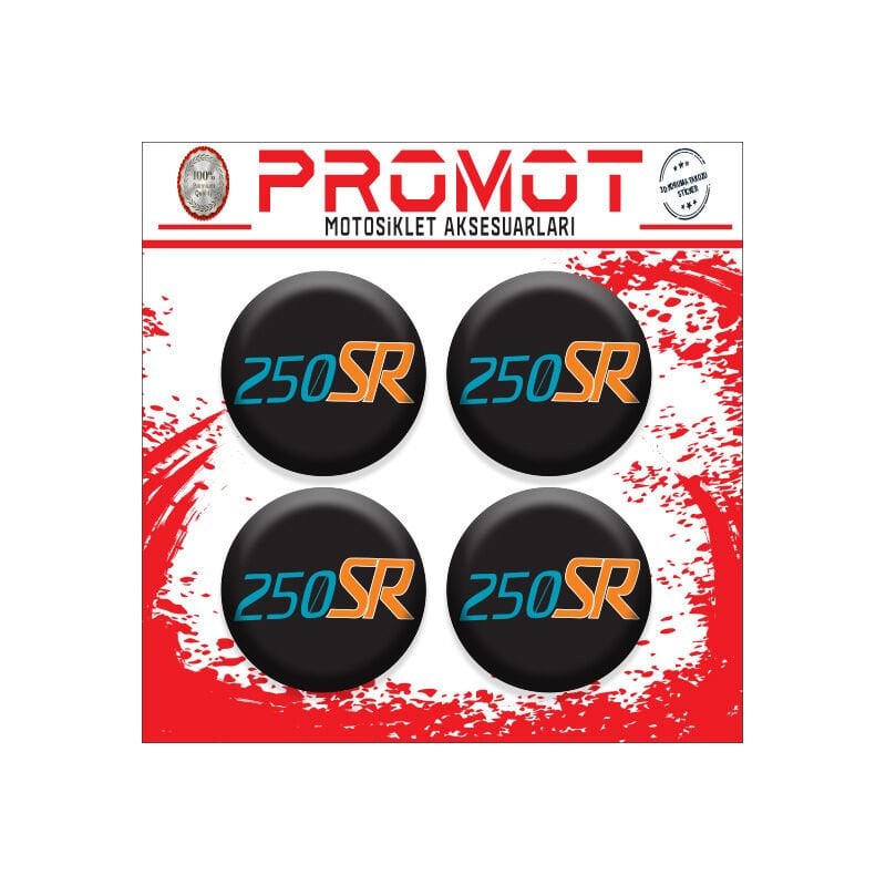 250SR UYUMLU DAMLA STİCKER (4cm-4 Adet)