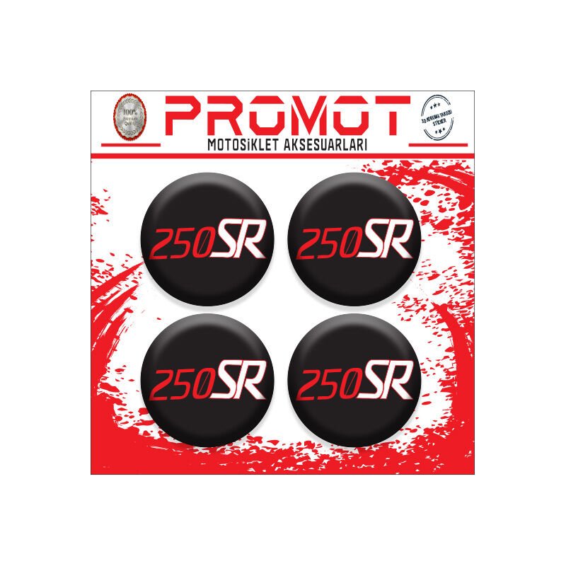 250SR UYUMLU DAMLA STİCKER (4cm-4 Adet)