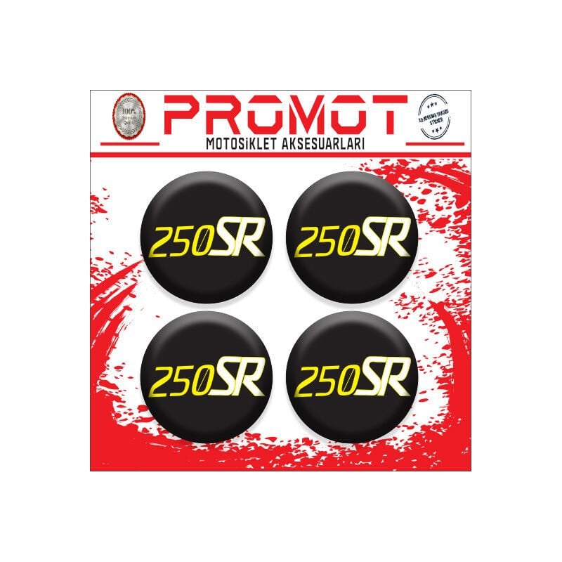 250SR UYUMLU DAMLA STİCKER (4cm-4 Adet)