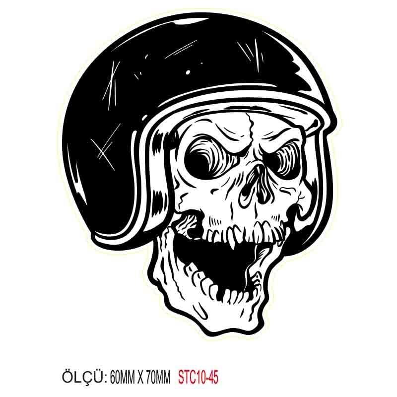 MOTOSİKLET GRENAJ EKİPMAN STİCKER 10'LU PAKET