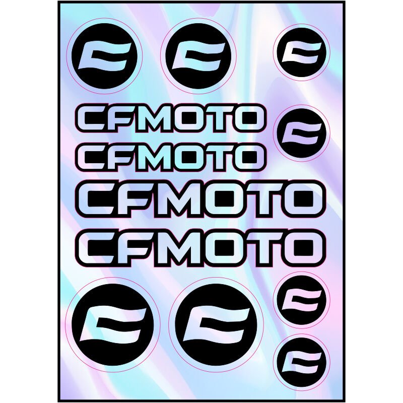MOTOSİKLET CFMOTO UYUMLU HOLOGRAM ÇOKLU STİCKER