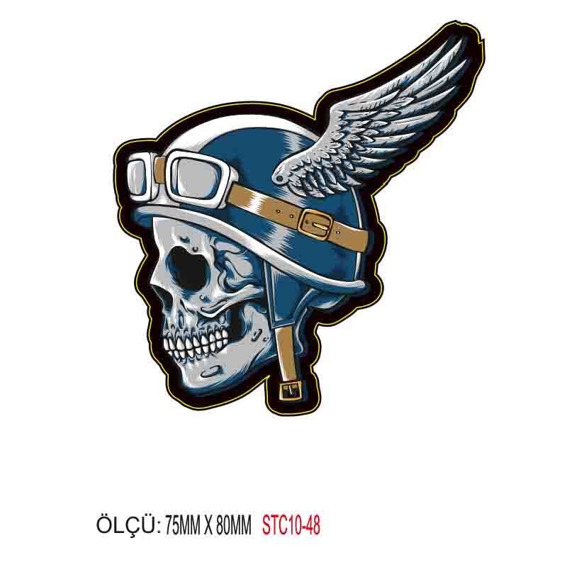 MOTOSİKLET GRENAJ EKİPMAN STİCKER 10'LU PAKET