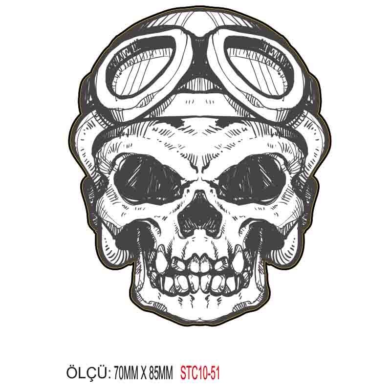 MOTOSİKLET GRENAJ EKİPMAN STİCKER 10'LU PAKET