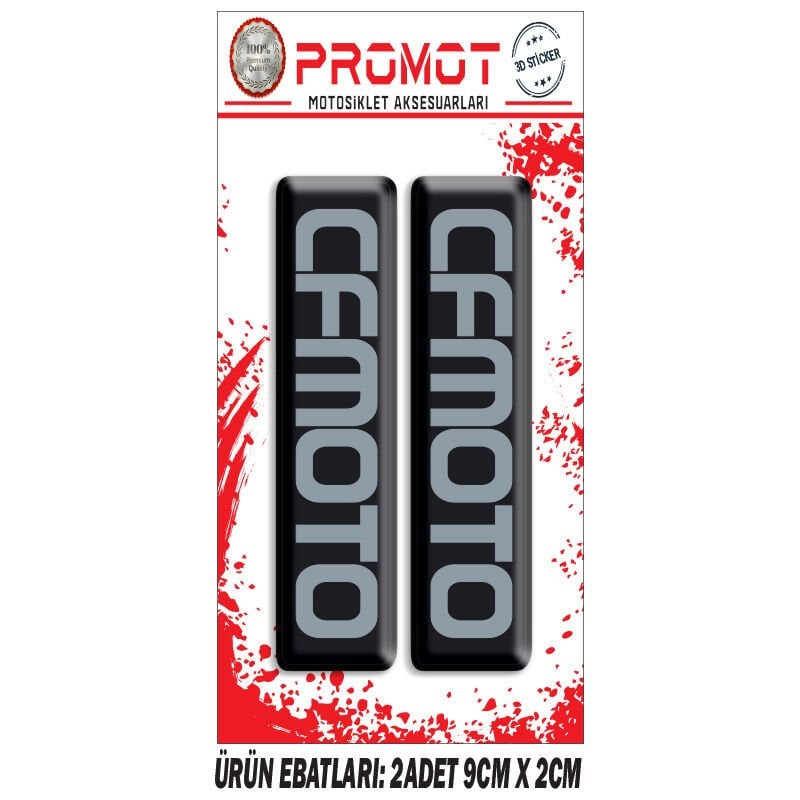 CF MOTO TASARIMLI ÖN MAŞA DAMLA STİCKER