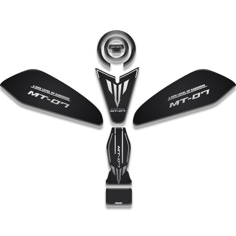 MT07 UYUMLU TANK PAD SET 2025 YENİ KASA KARBON