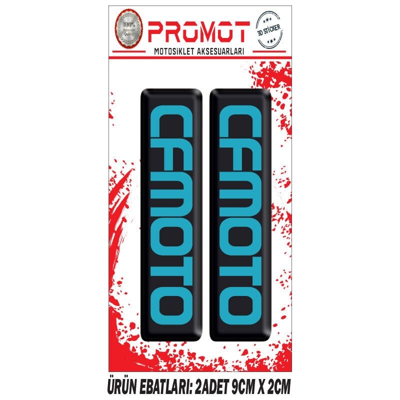 CF MOTO TASARIMLI ÖN MAŞA DAMLA STİCKER