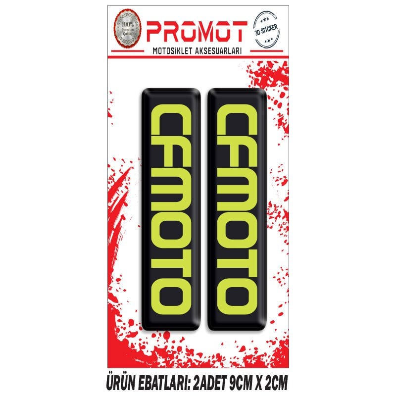 CF MOTO TASARIMLI ÖN MAŞA DAMLA STİCKER
