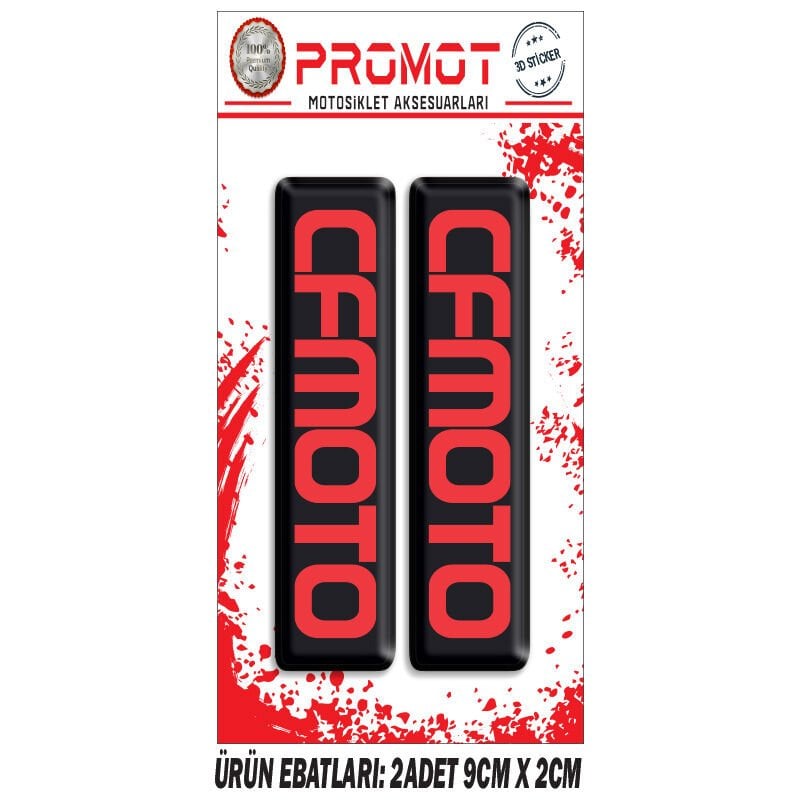 CF MOTO TASARIMLI ÖN MAŞA DAMLA STİCKER