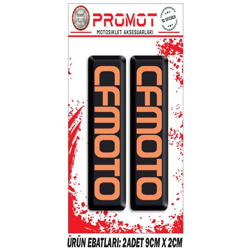 CF MOTO TASARIMLI ÖN MAŞA DAMLA STİCKER