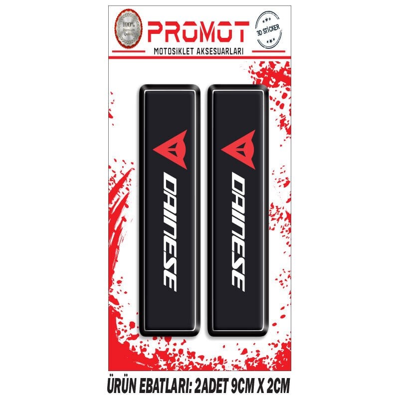 DAINESE TASARIMLI ÖN MAŞA DAMLA STİCKER
