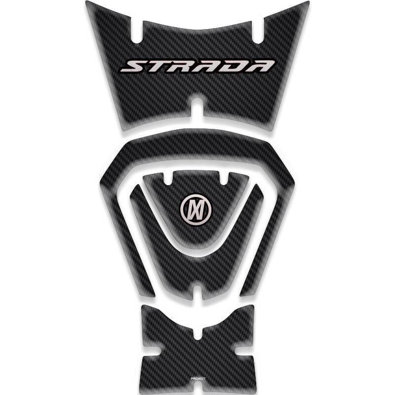 MONDIAL STRADA UYUMLU TANK PAD  SET KIRMIZI KARBON