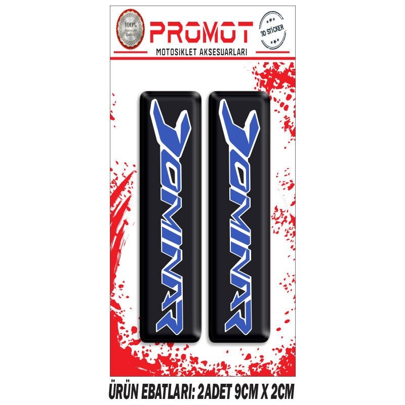 DOMİNAR TASARIMLI ÖN MAŞA DAMLA STİCKER