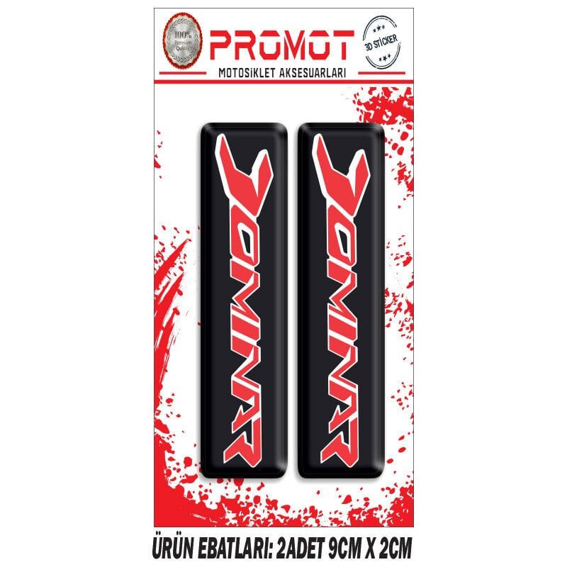 DOMİNAR TASARIMLI ÖN MAŞA DAMLA STİCKER