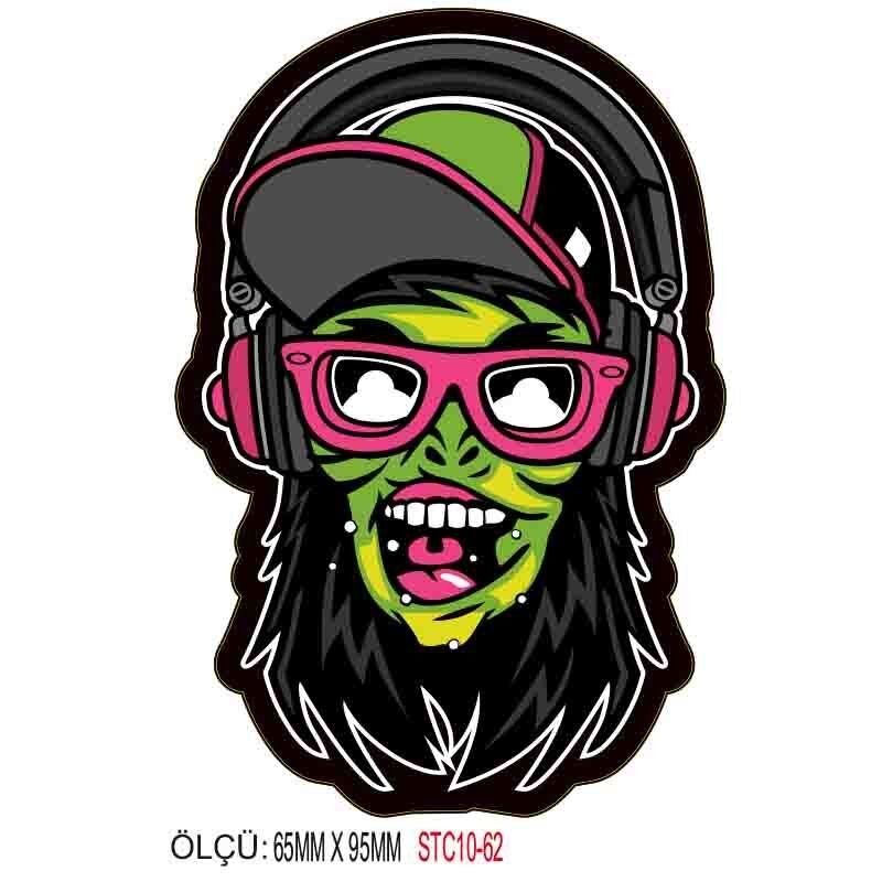 MOTOSİKLET GRENAJ EKİPMAN STİCKER 10'LU PAKET