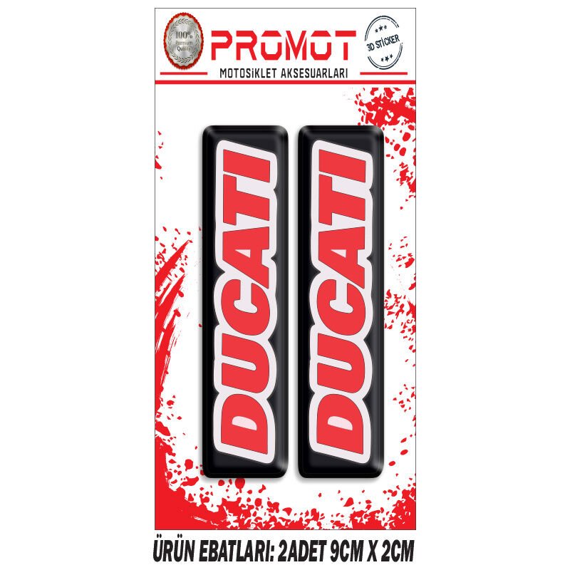 DUCATI TASARIMLI ÖN MAŞA DAMLA STİCKER