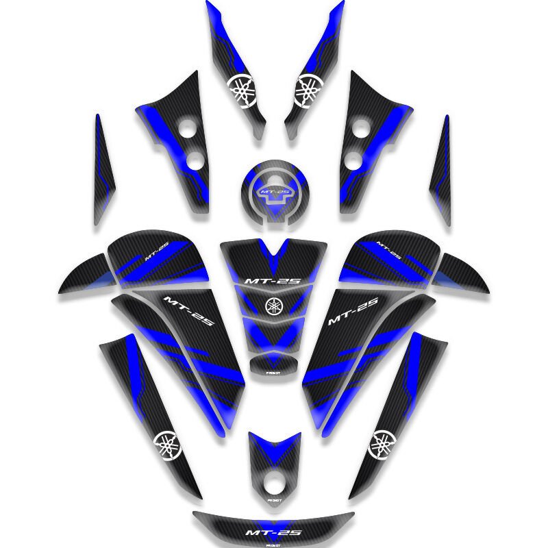 YAMAHA MT25 UYUMLU TANK PAD FULL SET MAVİ