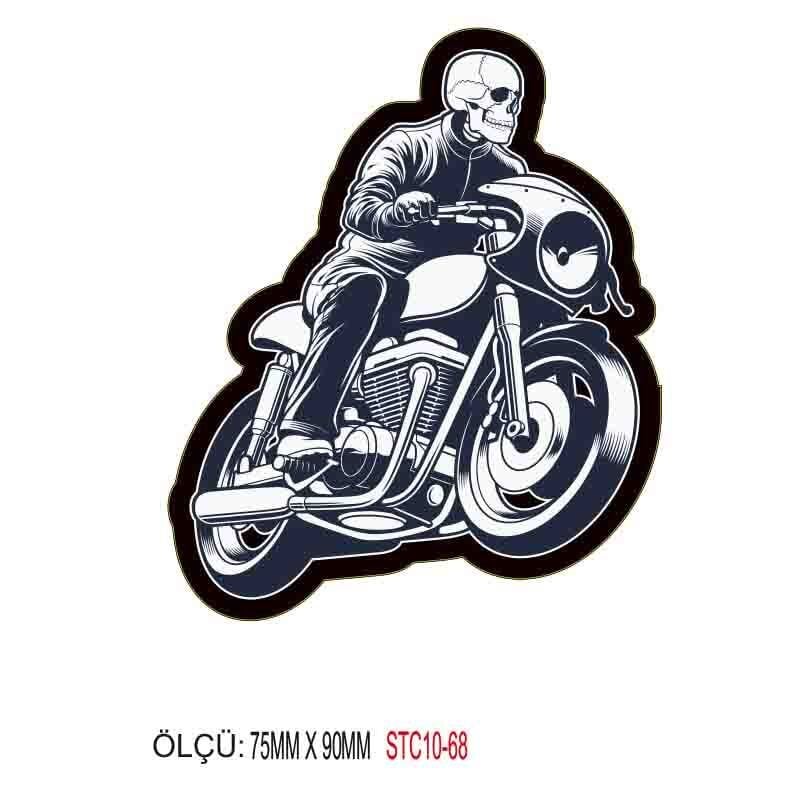 MOTOSİKLET GRENAJ EKİPMAN STİCKER 10'LU PAKET