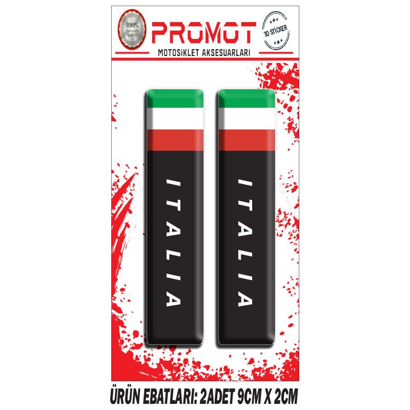ITALIA TASARIMLI ÖN MAŞA DAMLA STİCKER