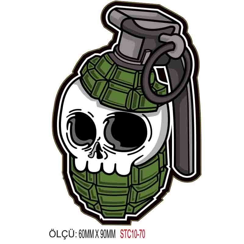 MOTOSİKLET GRENAJ EKİPMAN STİCKER 10'LU PAKET