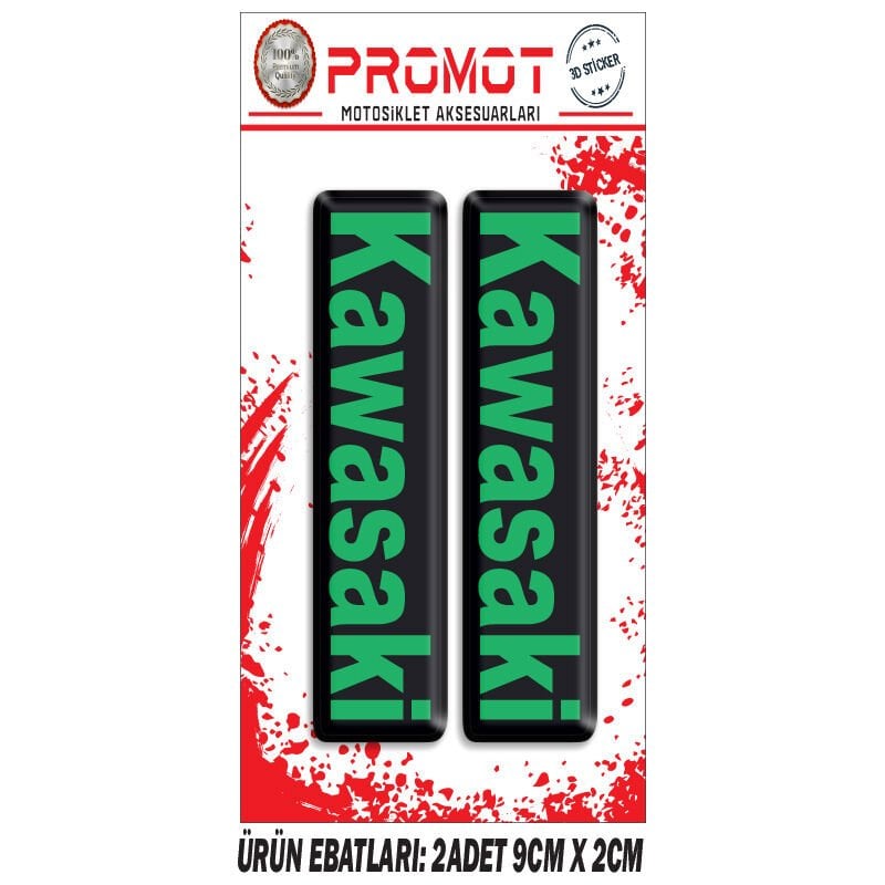 KAWASAKI TASARIMLI ÖN MAŞA DAMLA STİCKER