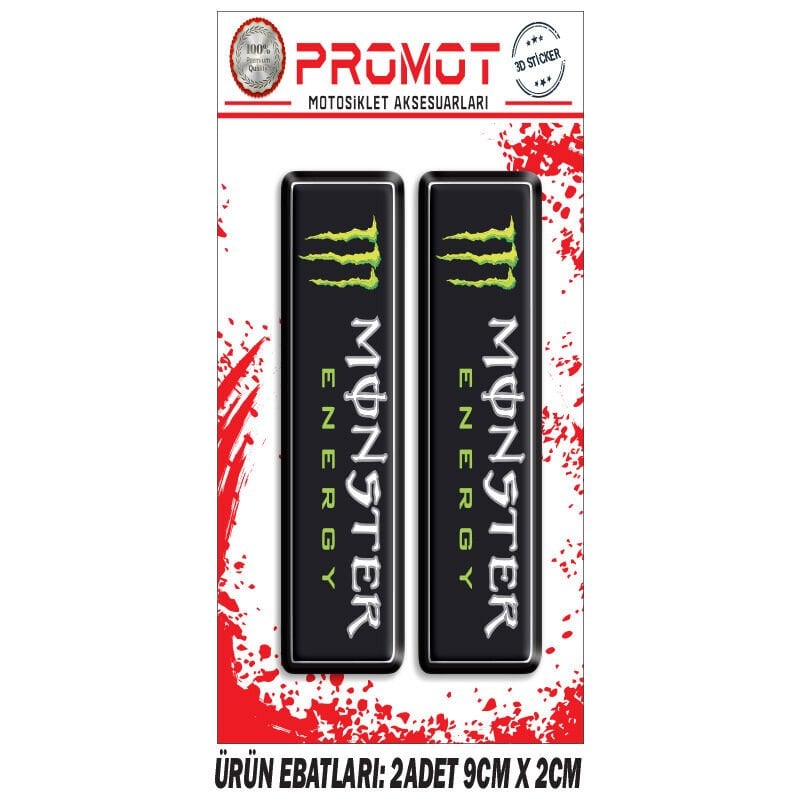 MONSTER TASARIMLI ÖN MAŞA DAMLA STİCKER