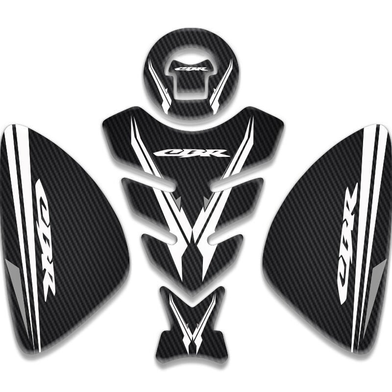 HONDA CBR 125-250 UYUMLU TANK PAD SET KARBON BEYAZ