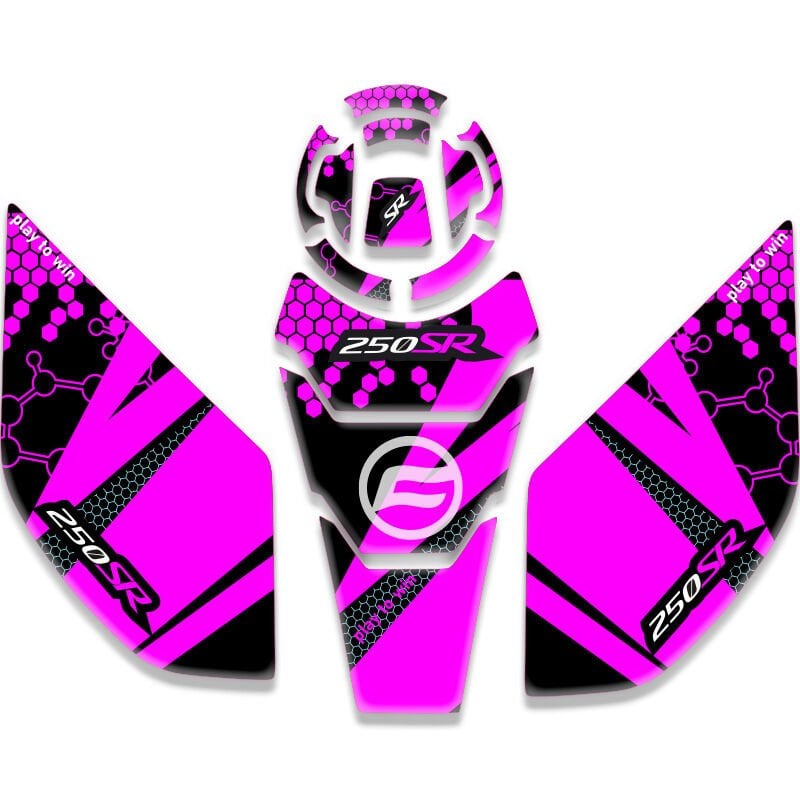 CFMOTO 250SR UYUMLU TANK PAD SET PEMBE(2021-2026)