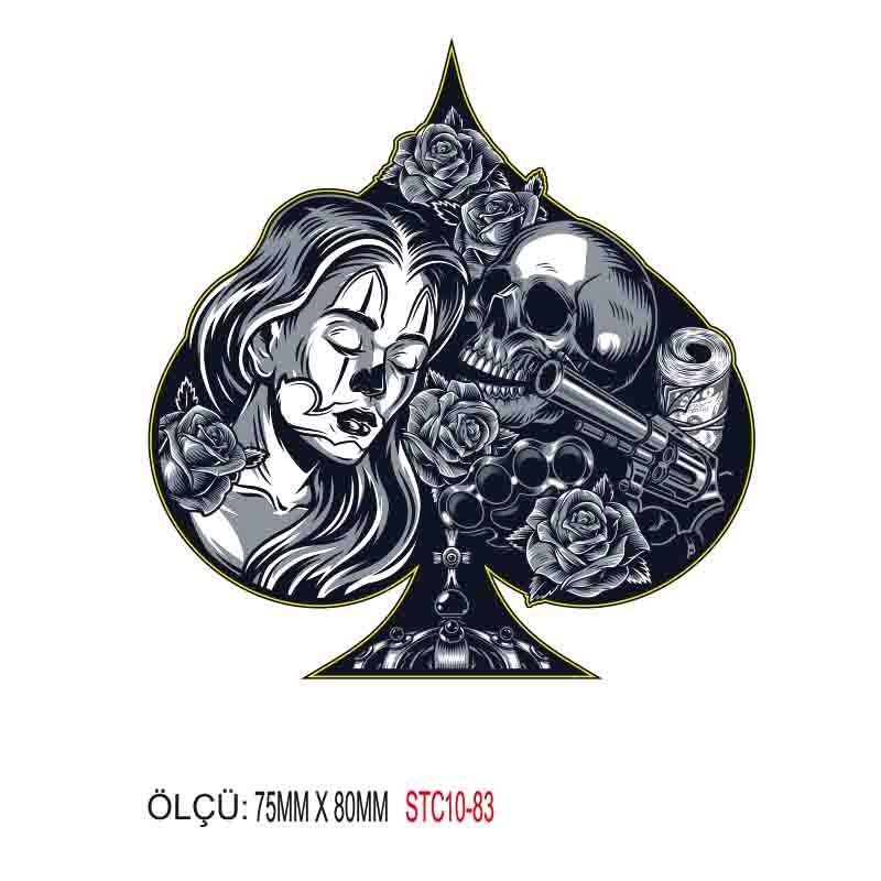 MOTOSİKLET GRENAJ EKİPMAN STİCKER 10'LU PAKET