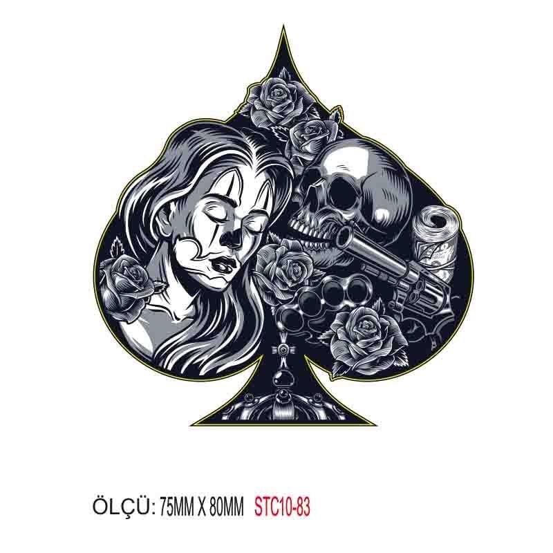 MOTOSİKLET GRENAJ EKİPMAN STİCKER 10'LU PAKET