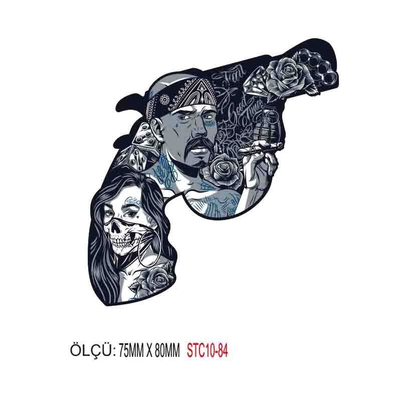 MOTOSİKLET GRENAJ EKİPMAN STİCKER 10'LU PAKET