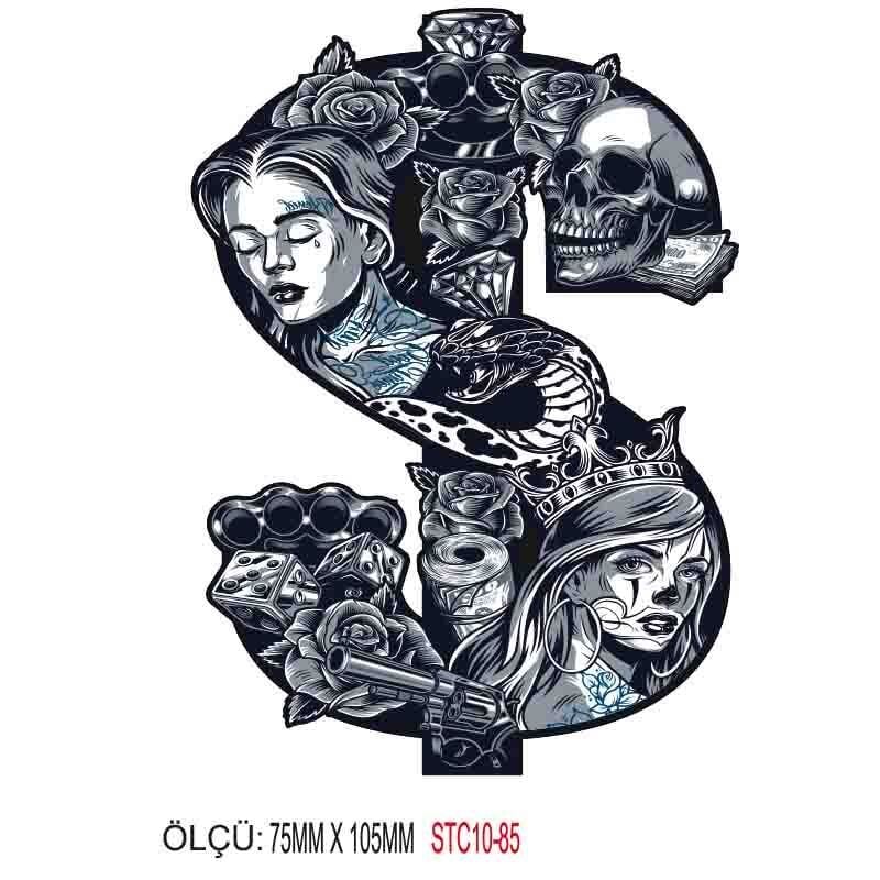 MOTOSİKLET GRENAJ EKİPMAN STİCKER 10'LU PAKET