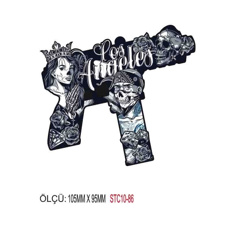 MOTOSİKLET GRENAJ EKİPMAN STİCKER 10'LU PAKET