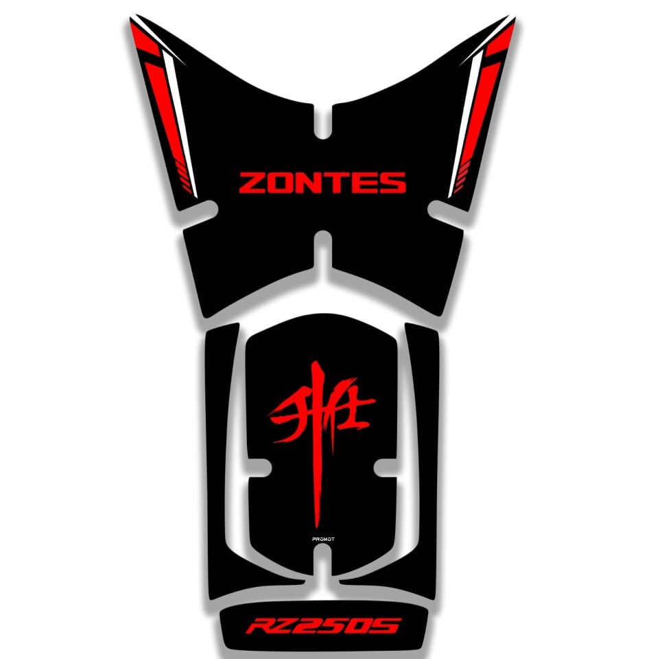 ZONTES RZ250S UYUMLU KIRMIZI TANK PAD