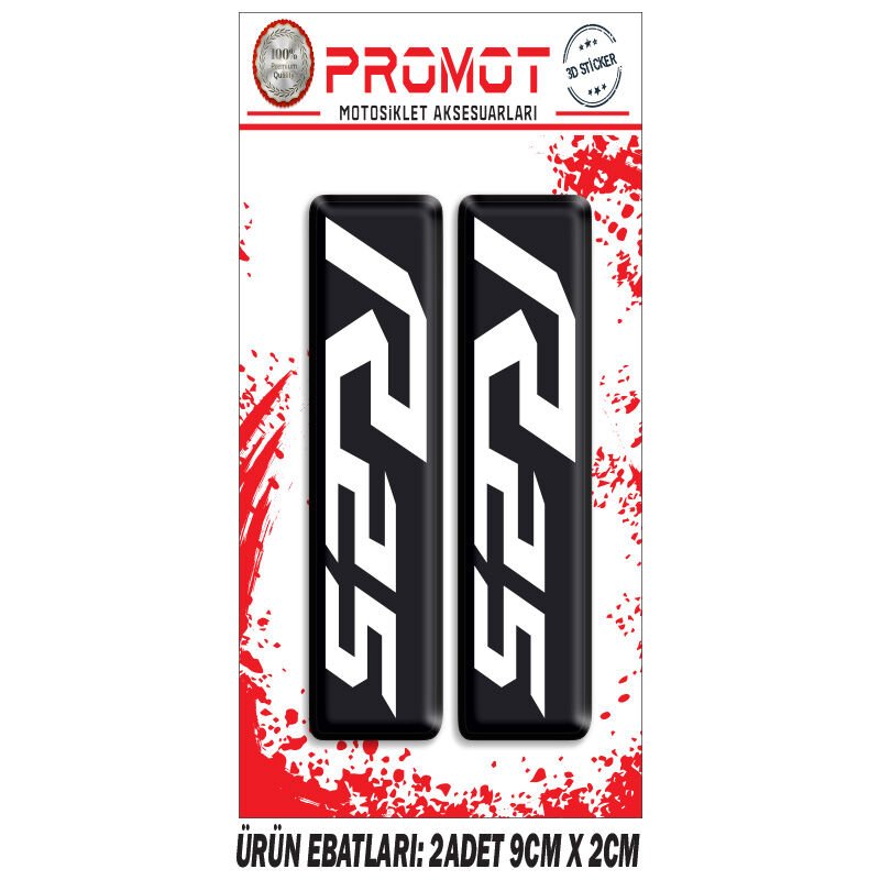 R25 TASARIMLI ÖN MAŞA DAMLA STİCKER