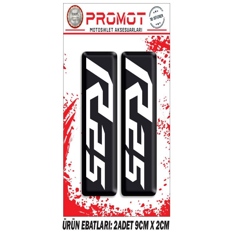 R25 TASARIMLI ÖN MAŞA DAMLA STİCKER