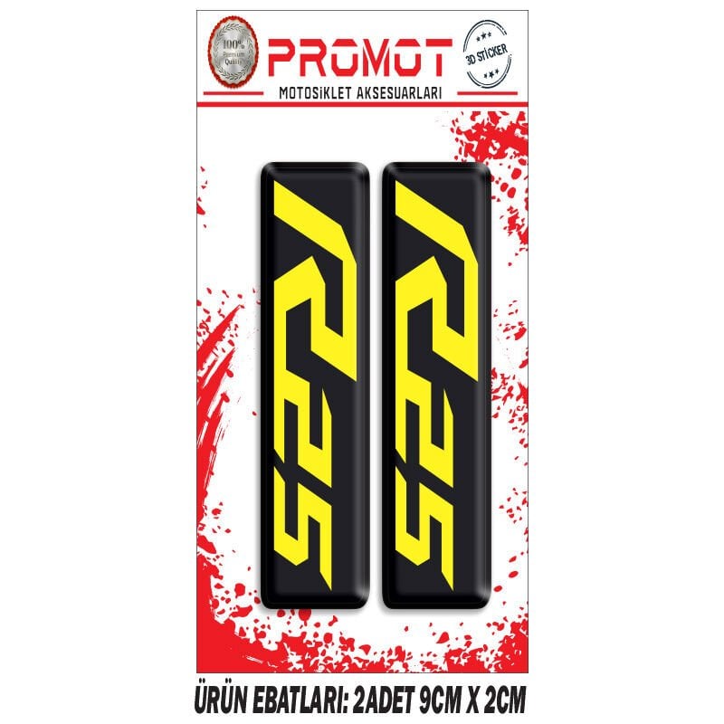 R25 TASARIMLI ÖN MAŞA DAMLA STİCKER