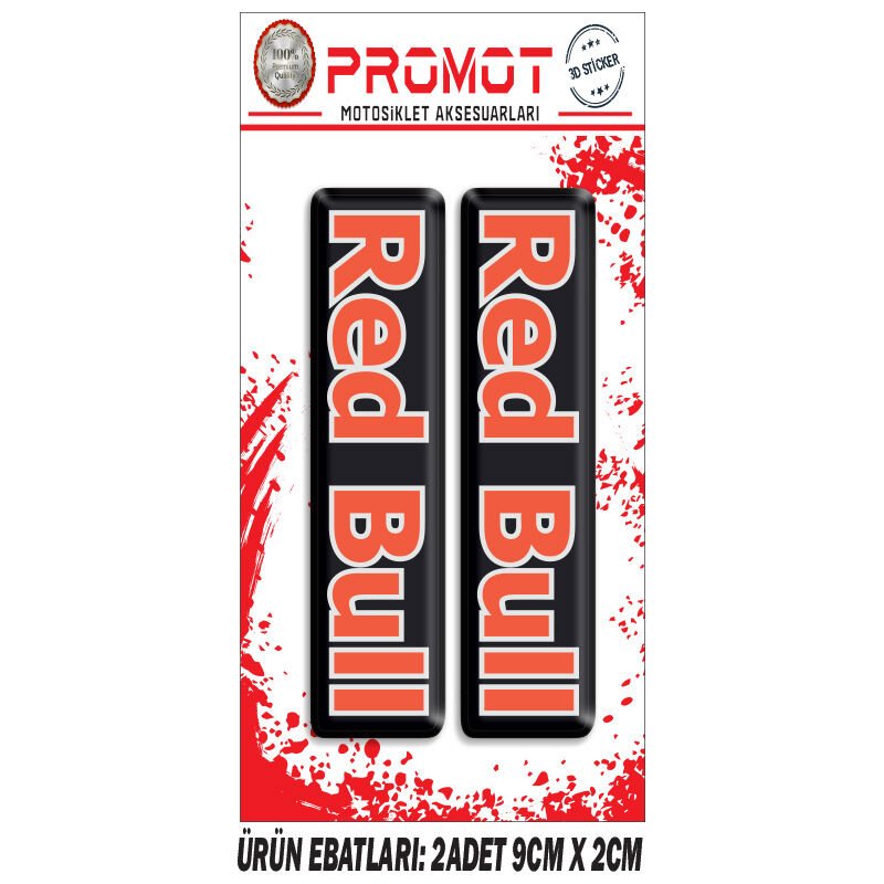 REDBULL TASARIMLI ÖN MAŞA DAMLA STİCKER