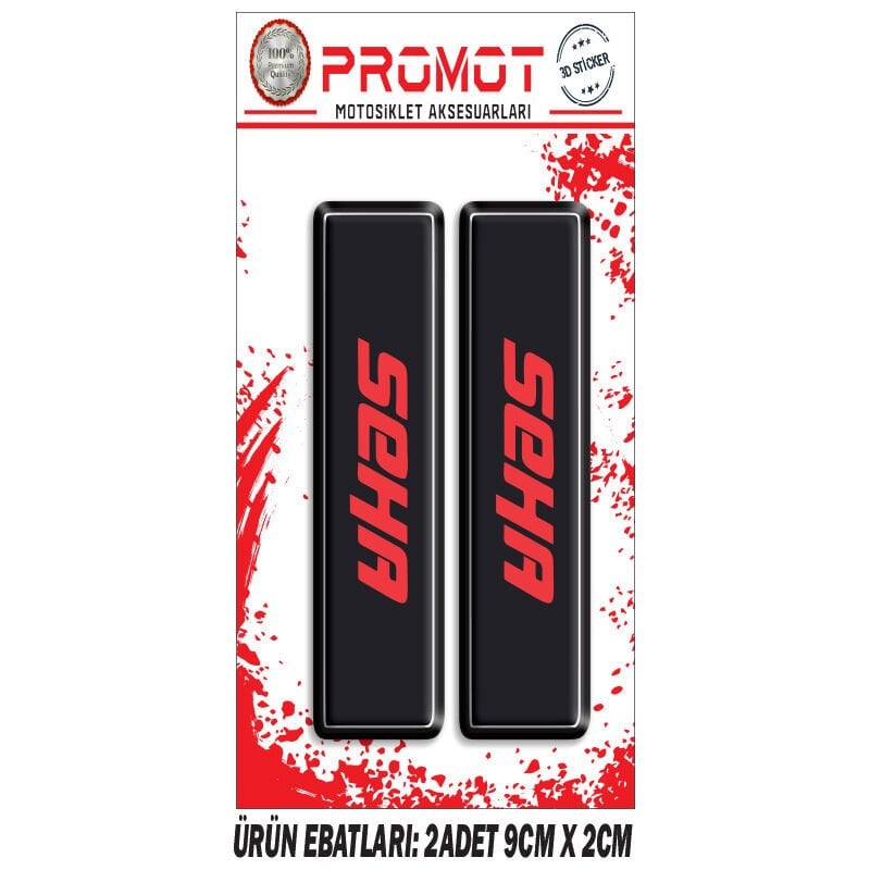 SEHA TASARIMLI ÖN MAŞA DAMLA STİCKER