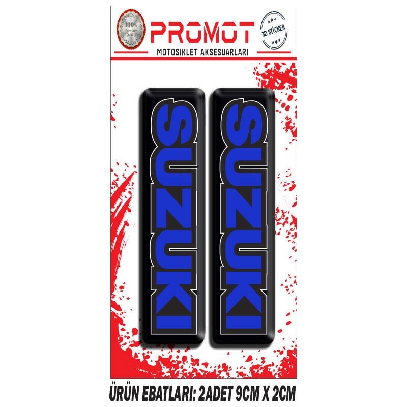 SUZUKI TASARIMLI ÖN MAŞA DAMLA STİCKER