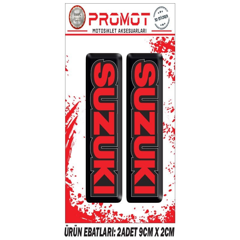 SUZUKI TASARIMLI ÖN MAŞA DAMLA STİCKER