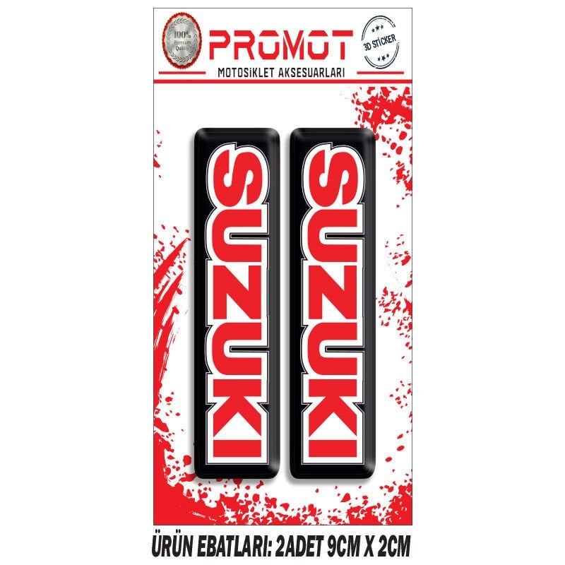 SUZUKI TASARIMLI ÖN MAŞA DAMLA STİCKER
