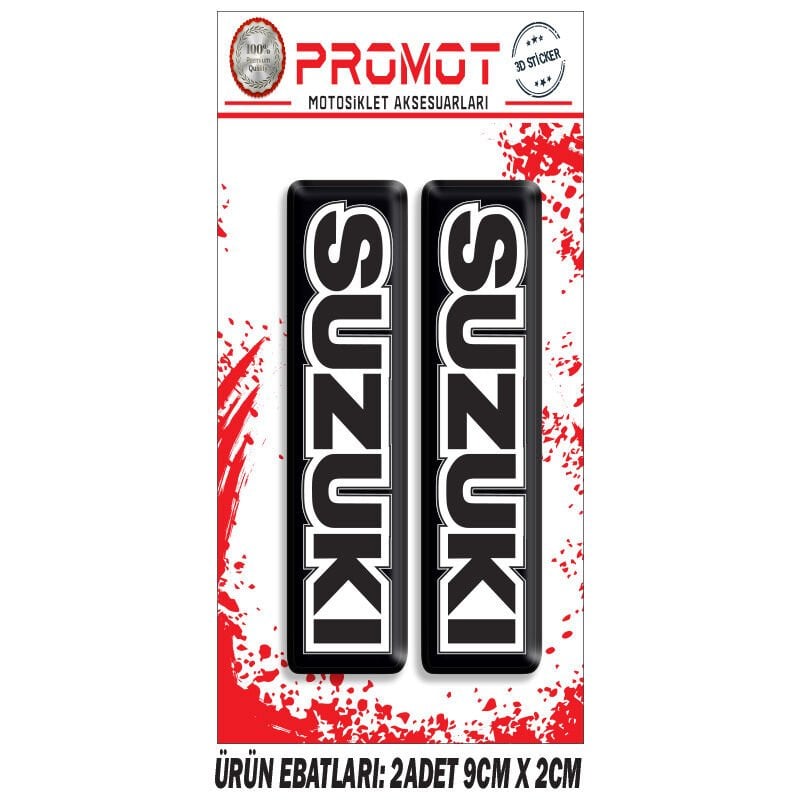 SUZUKI TASARIMLI ÖN MAŞA DAMLA STİCKER