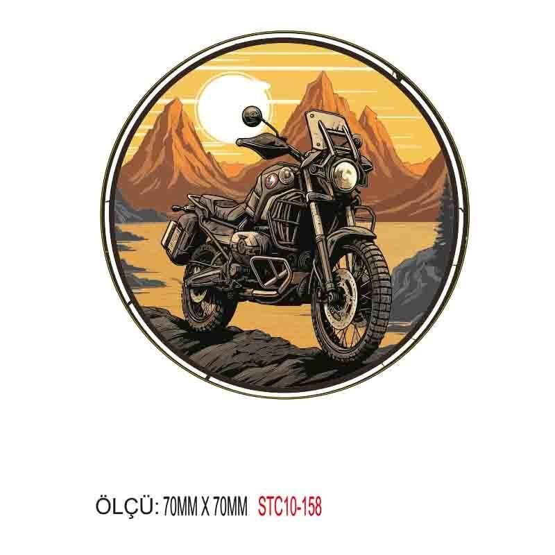 MOTOSİKLET GRENAJ EKİPMAN STİCKER 10'LU PAKET